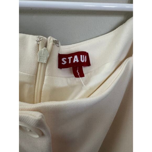 NWOT Staud Una Tailored Midi Dress in Ecru SZ S - Picture 7 of 10